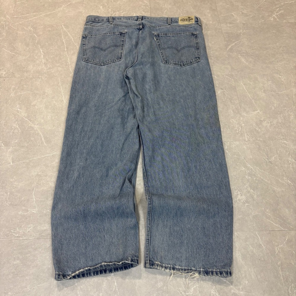Levis SilverTab Loose Fit Jeans Mens 38x30 Light Wash Baggy Denim 90s Style